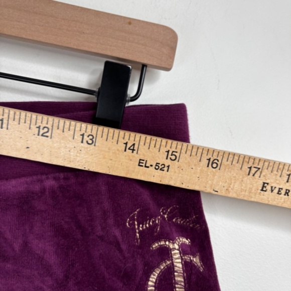 VTG Y2K Juicy Couture Purple Velour Track Suit M Hoodie Pants ASO Elana Gilbert - Picture 14 of 16